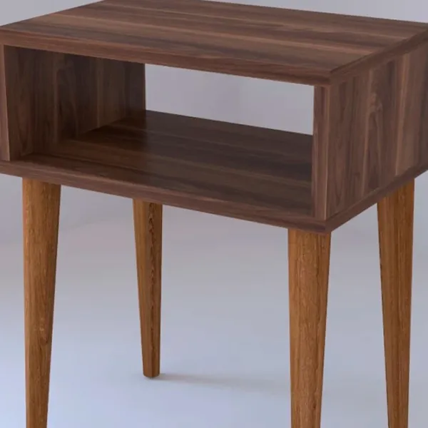 Noptiere Remaks Retro Nightstand 60 x 45 x 30 / PAL / Walnut photo 4