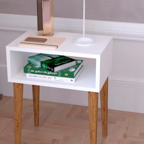 Noptiere Remaks Retro Nightstand 60 x 45 x 30 / PAL / Brown photo 3