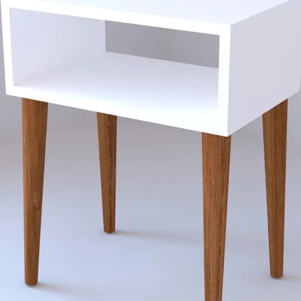 Noptiere Remaks Retro Nightstand 60 x 45 x 30 / PAL / Brown photo 4