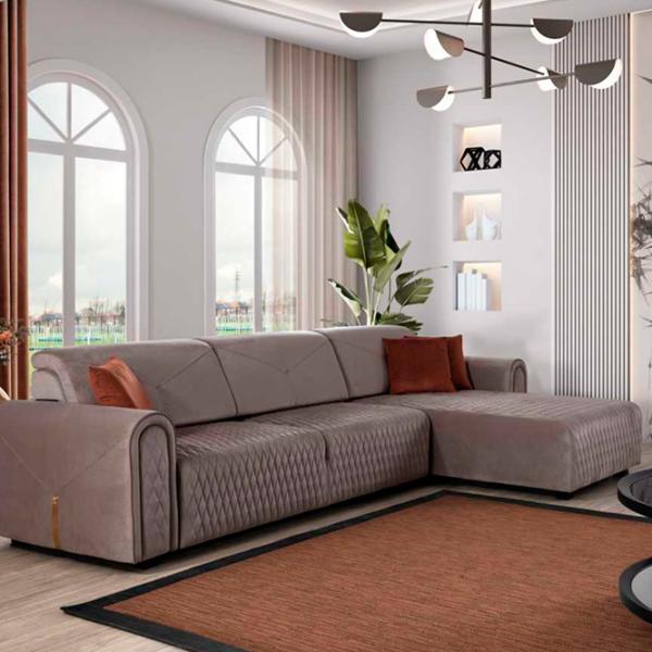 Canapea de colț Lenova Cooper (083084) Sofa / Brown photo 5