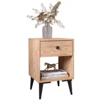 Noptiere Remaks Zambak 1 C 67.5 x 43 x 43 / PAL / Black