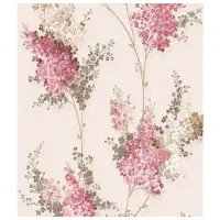 Tapete Parato Chic Grey Purple / Floristică