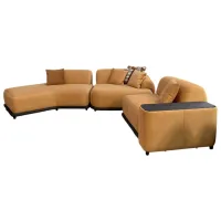 Угловой диван Woox Home Bonn (085625) Ткань / Коричневый photo 3