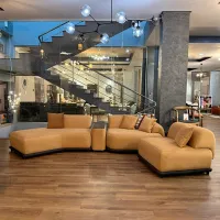 Угловой диван Woox Home Bonn (085625) Ткань / Коричневый photo 5