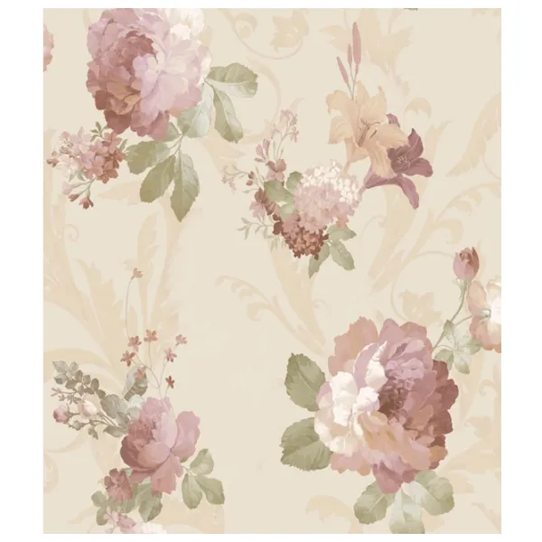 Tapete Parato Carlotta Beige / Floristică photo 1