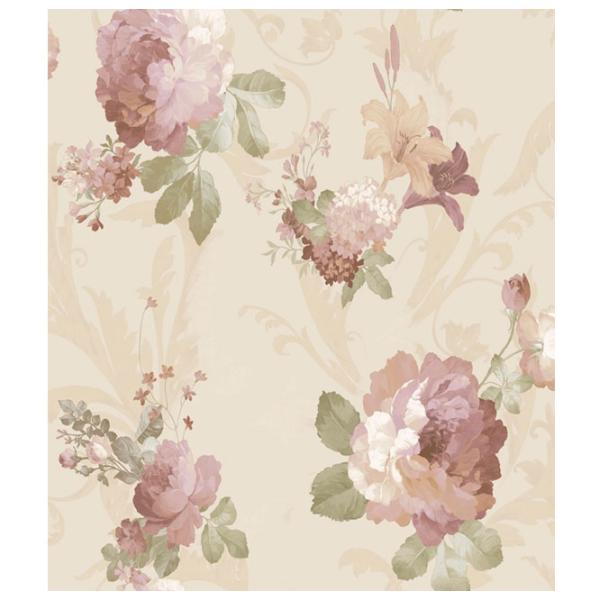 Tapete Parato Carlotta Beige / Floristică photo 1