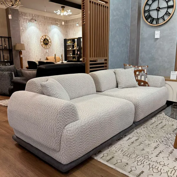 Canapea Woox Home Bonn (085627) Stofă / Gray photo 3