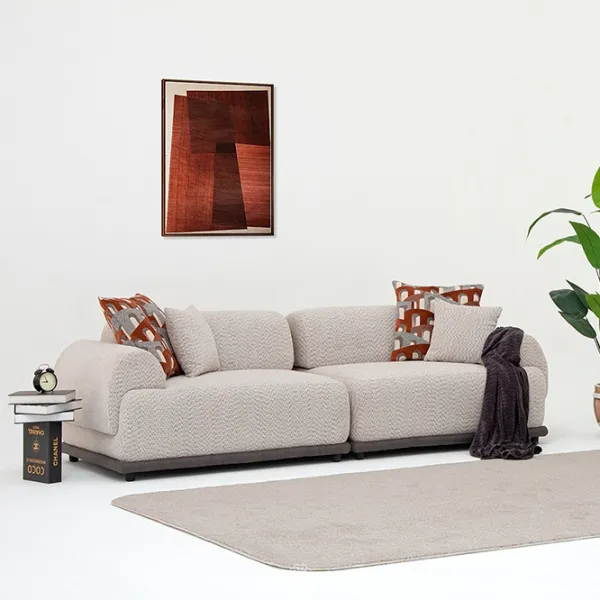 Canapea Woox Home Bonn (085627) Stofă / Gray photo 5