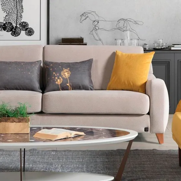 Canapea Luxe Life Comfort (083058) Stofă / Gray photo 6