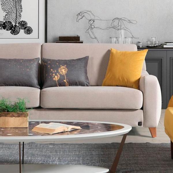 Canapea Luxe Life Comfort (083058) Stofă / Gray photo 6
