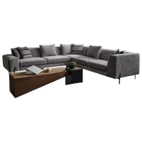 Canapea de colț Dizayno Home Blazer (079982) Stofă / Dark Gray