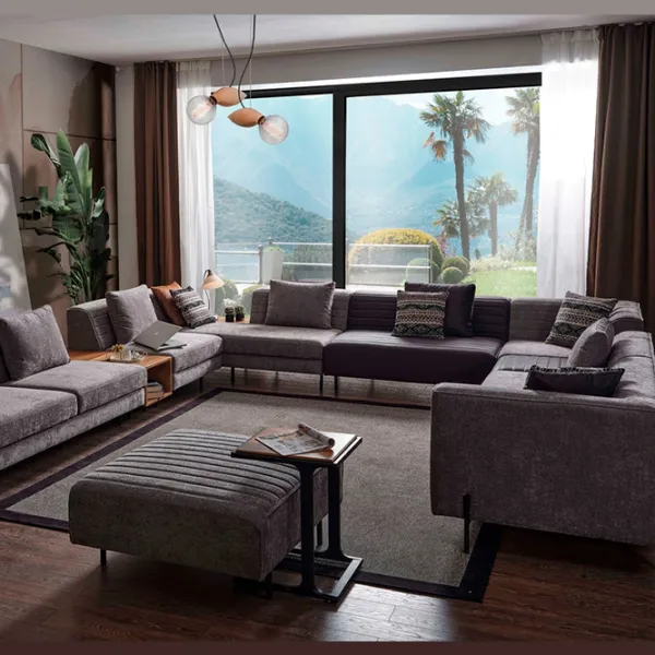 Угловой диван Dizayno Home Blazer (079982) Ткань / Тёмно-серый photo 6