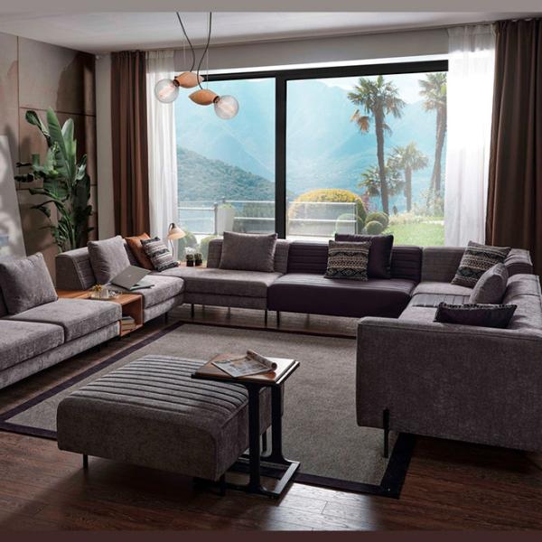 Угловой диван Dizayno Home Blazer (079982) Ткань / Тёмно-серый photo 6