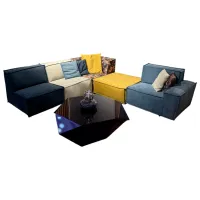 Canapea de colț Dizayno Home Padova (079457) Stofă / Multicolor