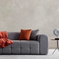Canapea Evmoda Almera (082854) Stofă / Gray photo 4