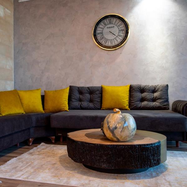 Canapea de colț Dizayno Home Paris (079610) Stofă / Dark Gray photo 3