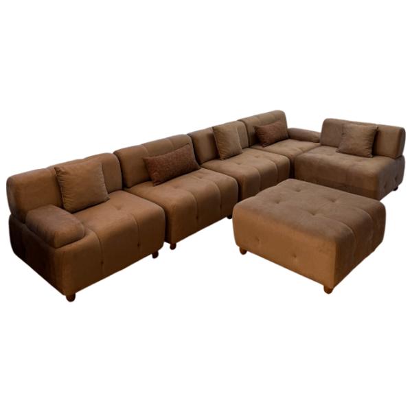 Комплект диванов Agaf Loft (084438) Ткань / Коричневый photo 1