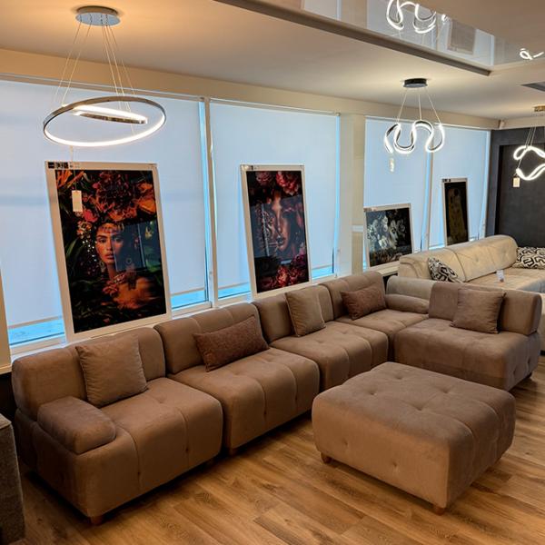 Комплект диванов Agaf Loft (084438) Ткань / Коричневый photo 3