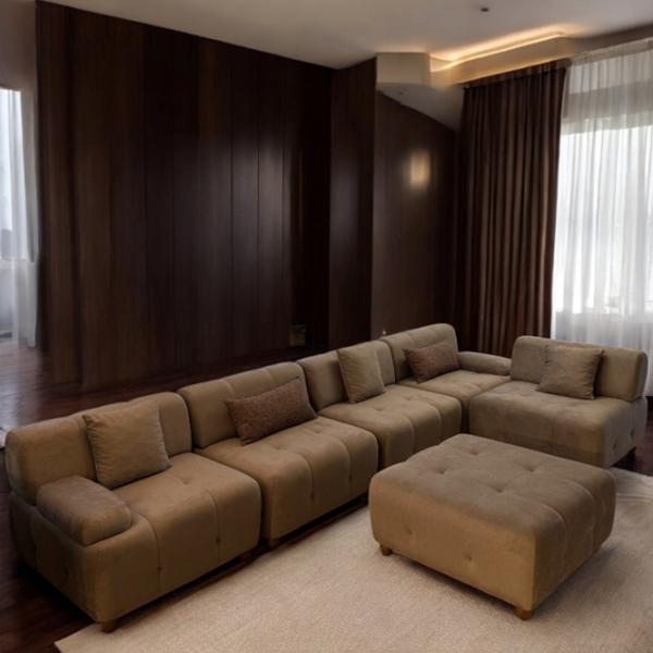 Комплект диванов Agaf Loft (084438) Ткань / Коричневый photo 4