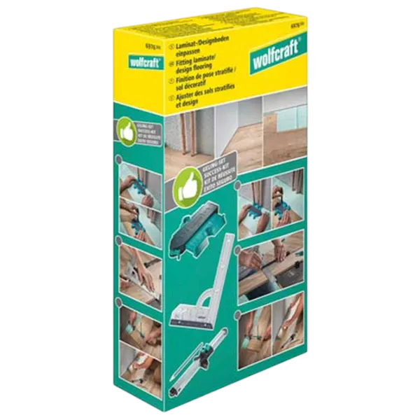 Set de ajustare a laminatului Wolfcraft 6976000 300 mm Dreptunghiulară / Aluminiu photo 2