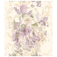 Обои Parato Prima Dama Бежевый Фиолетовый / Флористика