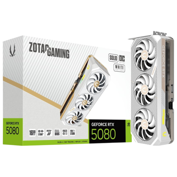 Placă video Zotac GeForce RTX 5080 SOLID OC White Edition PCI Express x16 5.0 / 16 GB photo 5