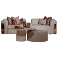 Диван Luxe Life Aura (084474) Ткань / Серый