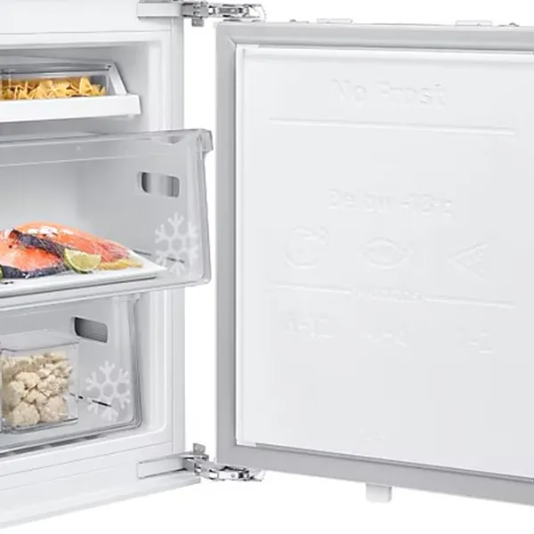 Frigider încorporabil Samsung BRB80F26BDF0EO cu congelator jos 272 l / 177.5 cm / White photo 9