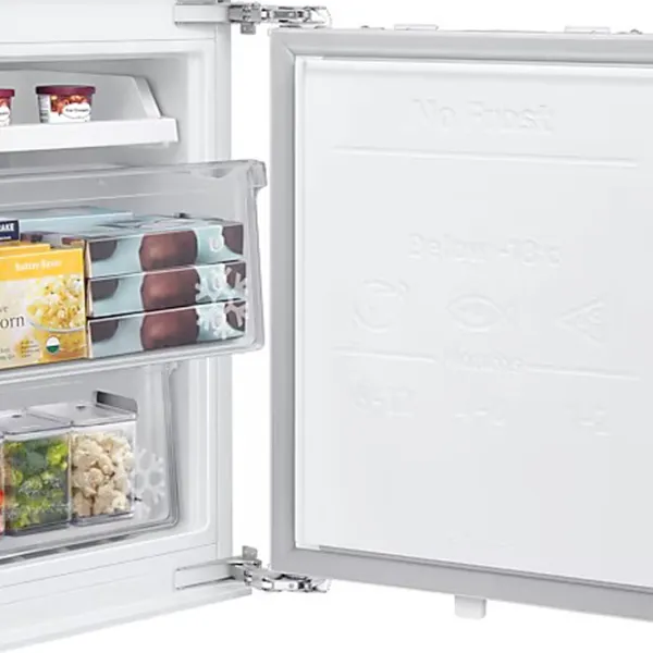 Frigider încorporabil Samsung BRB80F26BDF0EO cu congelator jos 272 l / 177.5 cm / White photo 10