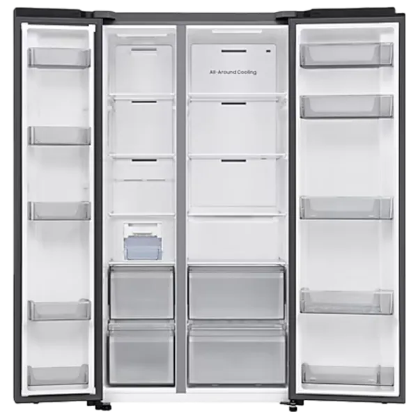 Frigider Samsung RS70F65QEFEO Side by Side 635 l / 178 cm / Black photo 3