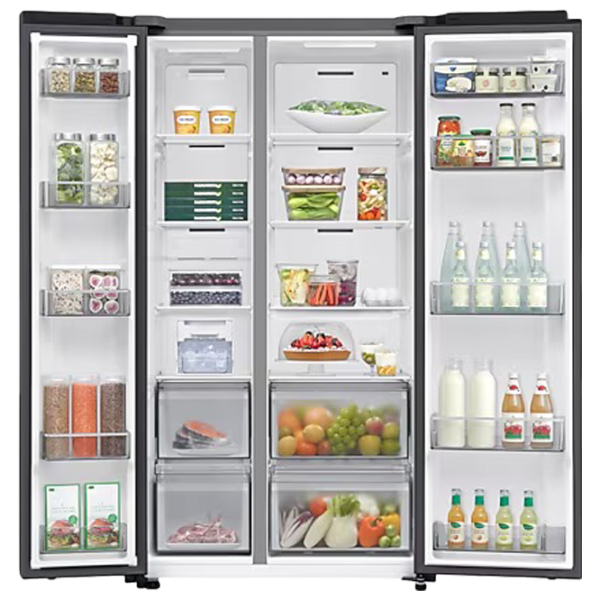 Frigider Samsung RS70F65QEFEO Side by Side 635 l / 178 cm / Black photo 5