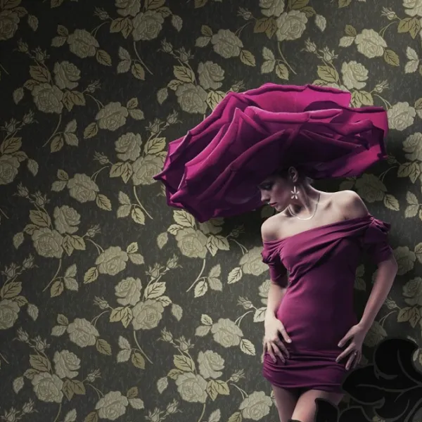 Обои Parato Nobile Grey Azure / Флористика photo 2