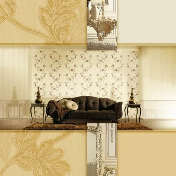 Tapete Parato Eleganza Beige / Floristică photo 2