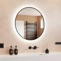 Oglindă de baie Dubiel Vitrum Zoe Aluminiu / Rotundă photo 3