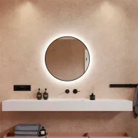 Oglindă de baie Dubiel Vitrum Zoe Aluminiu / Rotundă photo 5