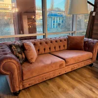 Canapea Dizayno Home Chester (079449) Stofă / Brown photo 2