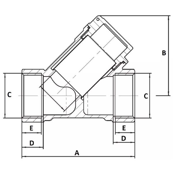 Filtru Ferro F02V 1/2" / Y photo 2