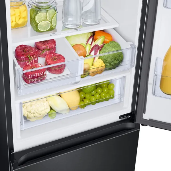 Frigider Samsung RB34C672DBN/EF cu congelator jos 344 l / 185.3 cm / Black photo 8