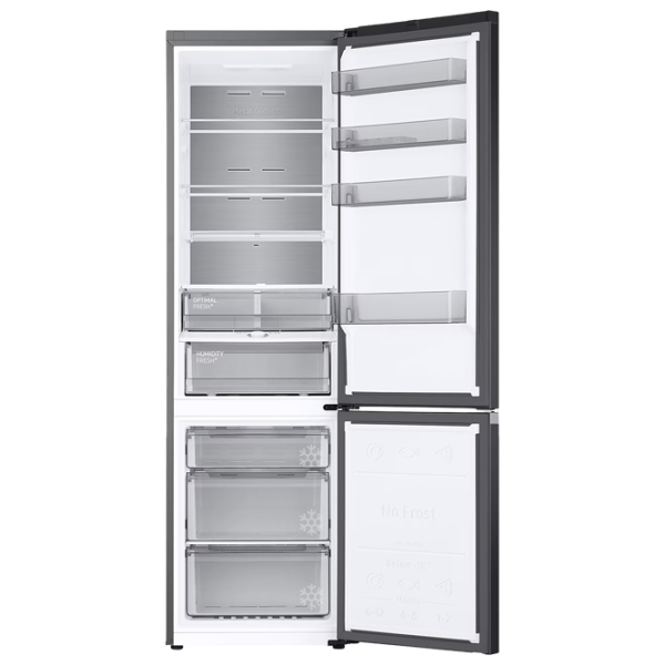 Frigider Samsung RB38C774DB1/EF cu congelator jos 390 l / 203 cm / Black photo 3