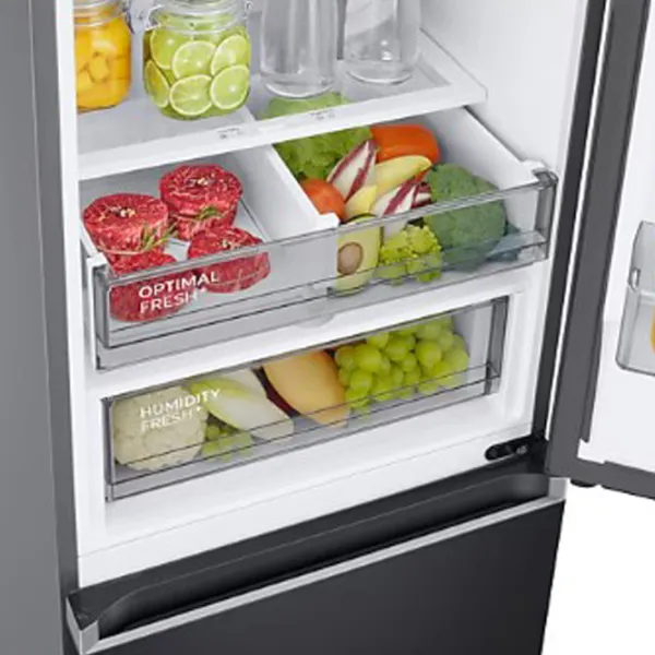Frigider Samsung RB38C774DB1/EF cu congelator jos 390 l / 203 cm / Black photo 10