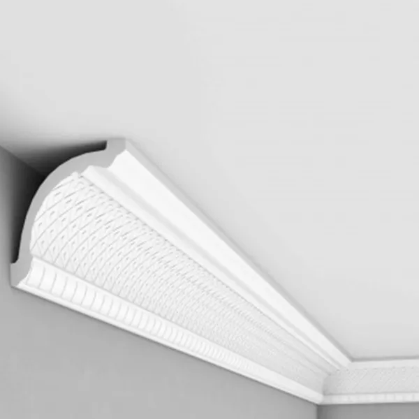 Carnisă pentru tavan MARDOM DECOR MDA401 Styrofoam / 2400 mm photo 1