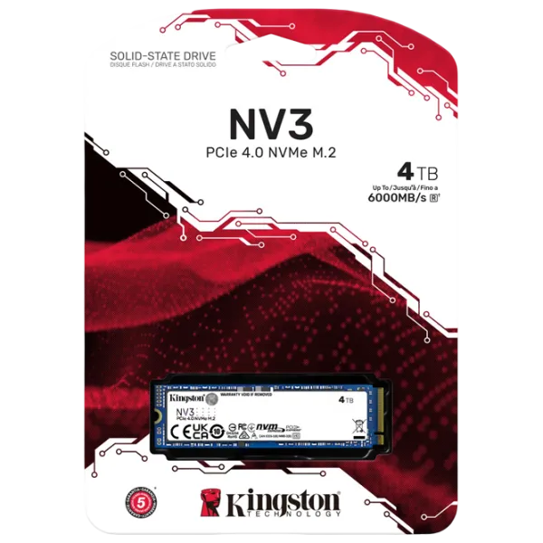 SSD Kingston NV3 4 ТБ M.2 NVMe photo 3 SSD Kingston NV3 4 ТБ M.2 NVMe photo 3