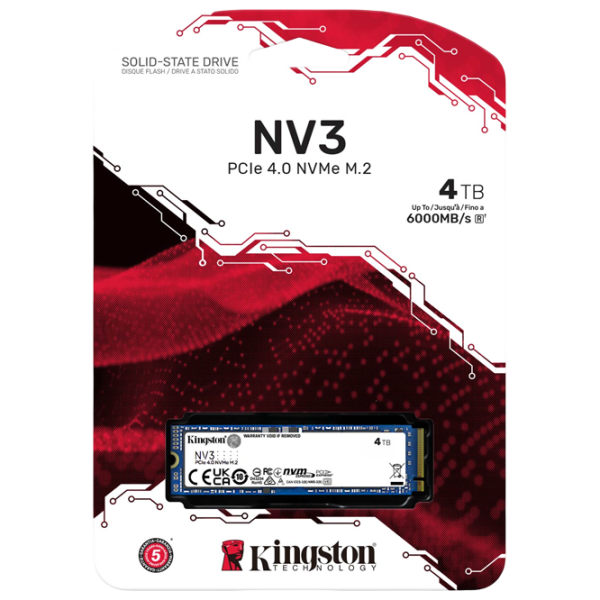 SSD Kingston NV3 4 ТБ M.2 NVMe photo 3 SSD Kingston NV3 4 ТБ M.2 NVMe photo 3