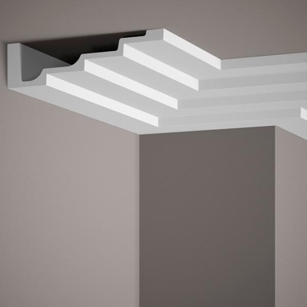 Carnisă pentru tavan MARDOM DECOR MDB130 Poliuretan / 2000 mm photo 1