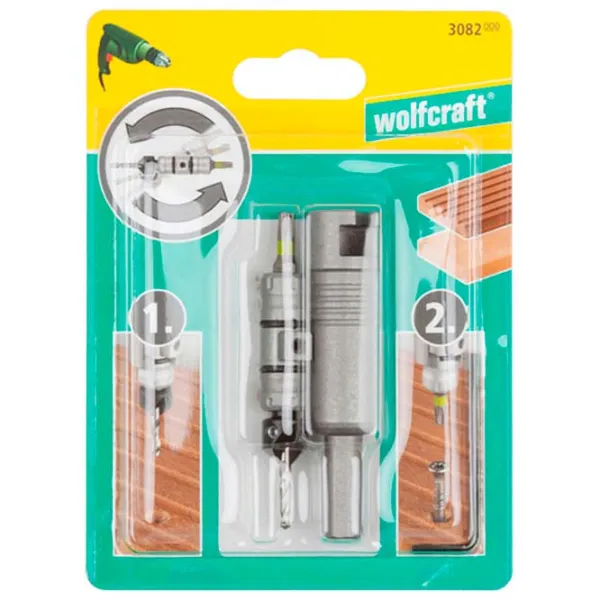 Набор насадок Wolfcraft 3082000 Черный / Пластик photo 2