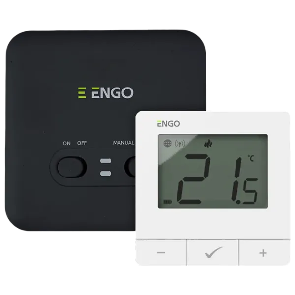 Termostat ENGO E20i-W Pentru radiator / Baterie photo 1