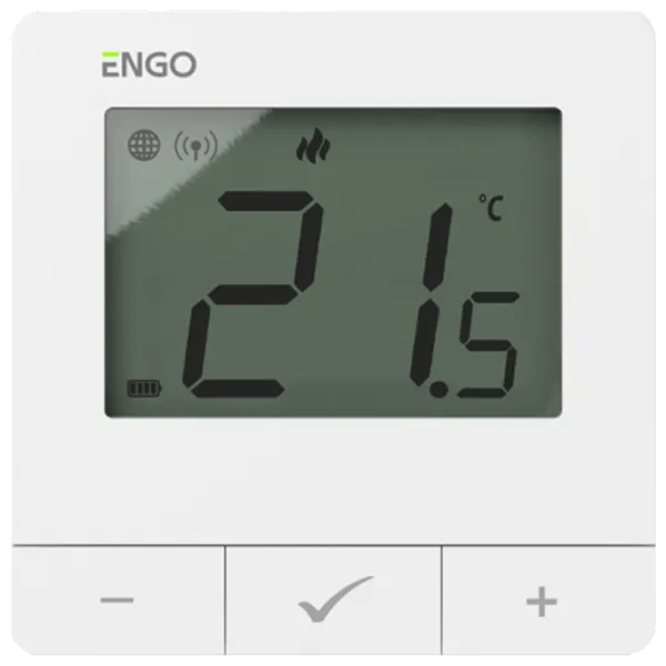 Termostat ENGO E20i-W Pentru radiator / Baterie photo 2
