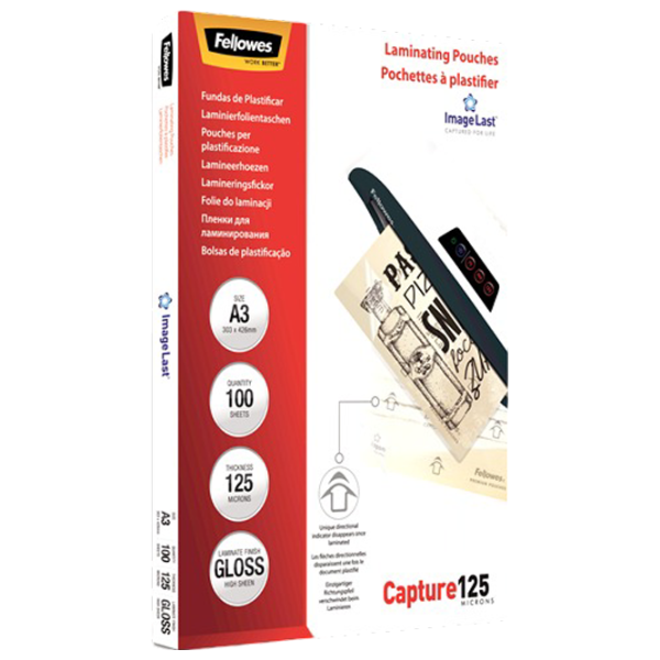 Пленка для ламинатора Fellowes ImageLast A3 125 Micron Gloss  , А3 photo 2