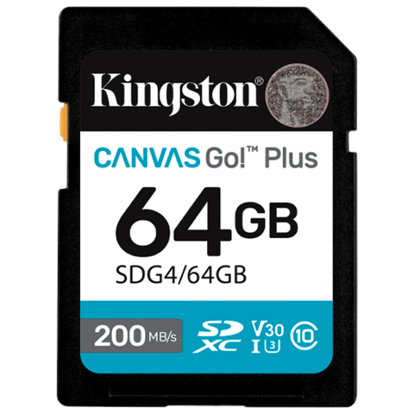 Карта памяти Kingston Canvas Go! Plus Gen 4 64 ГБ SD / UHS-I (U3) photo 1