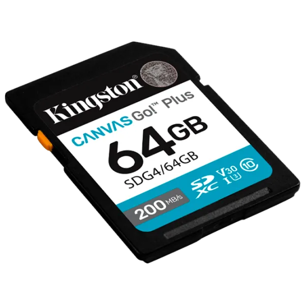 Карта памяти Kingston Canvas Go! Plus Gen 4 64 ГБ SD / UHS-I (U3) photo 2
